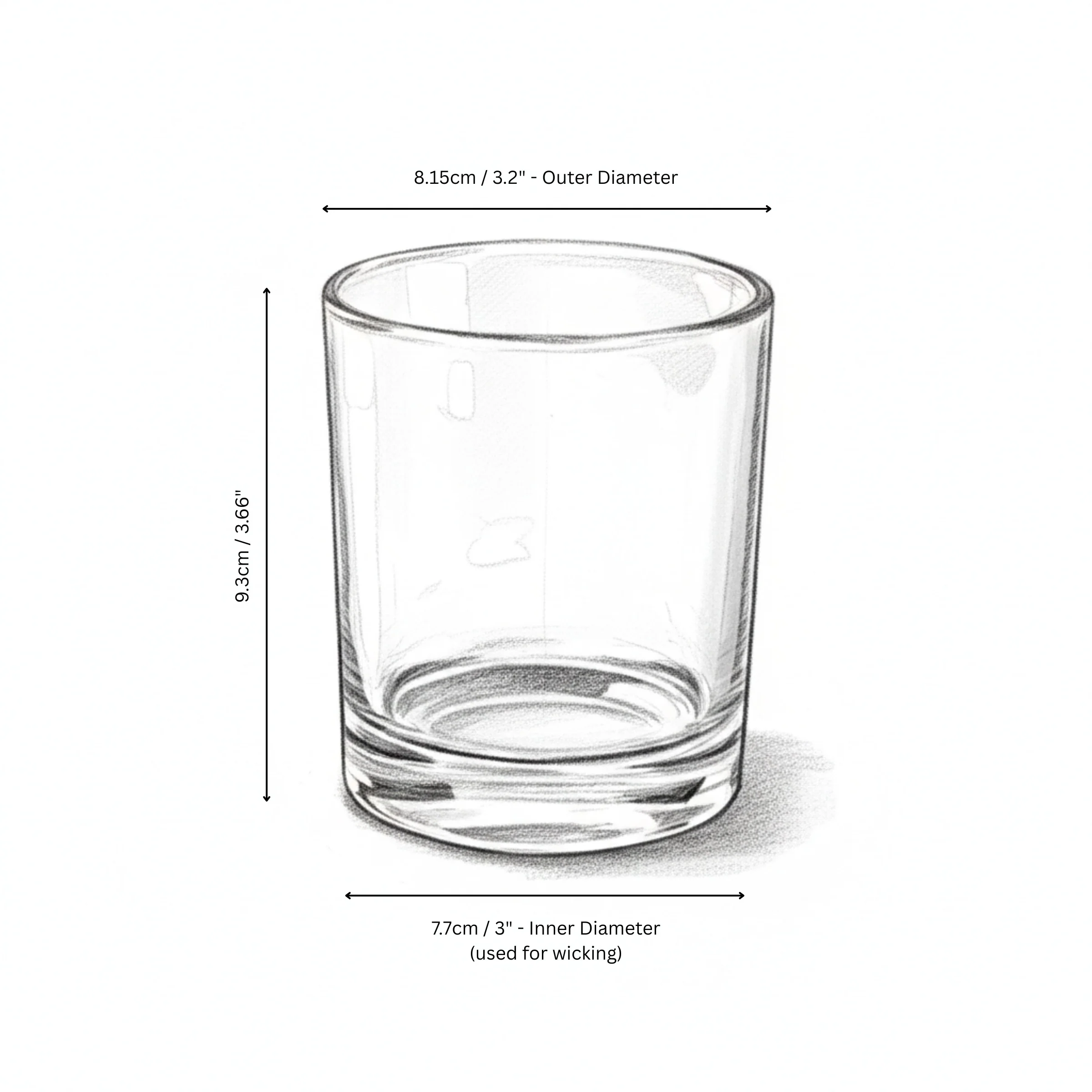 30cl Kimberley Candle Jar (LARGE) - Clear - Image 5