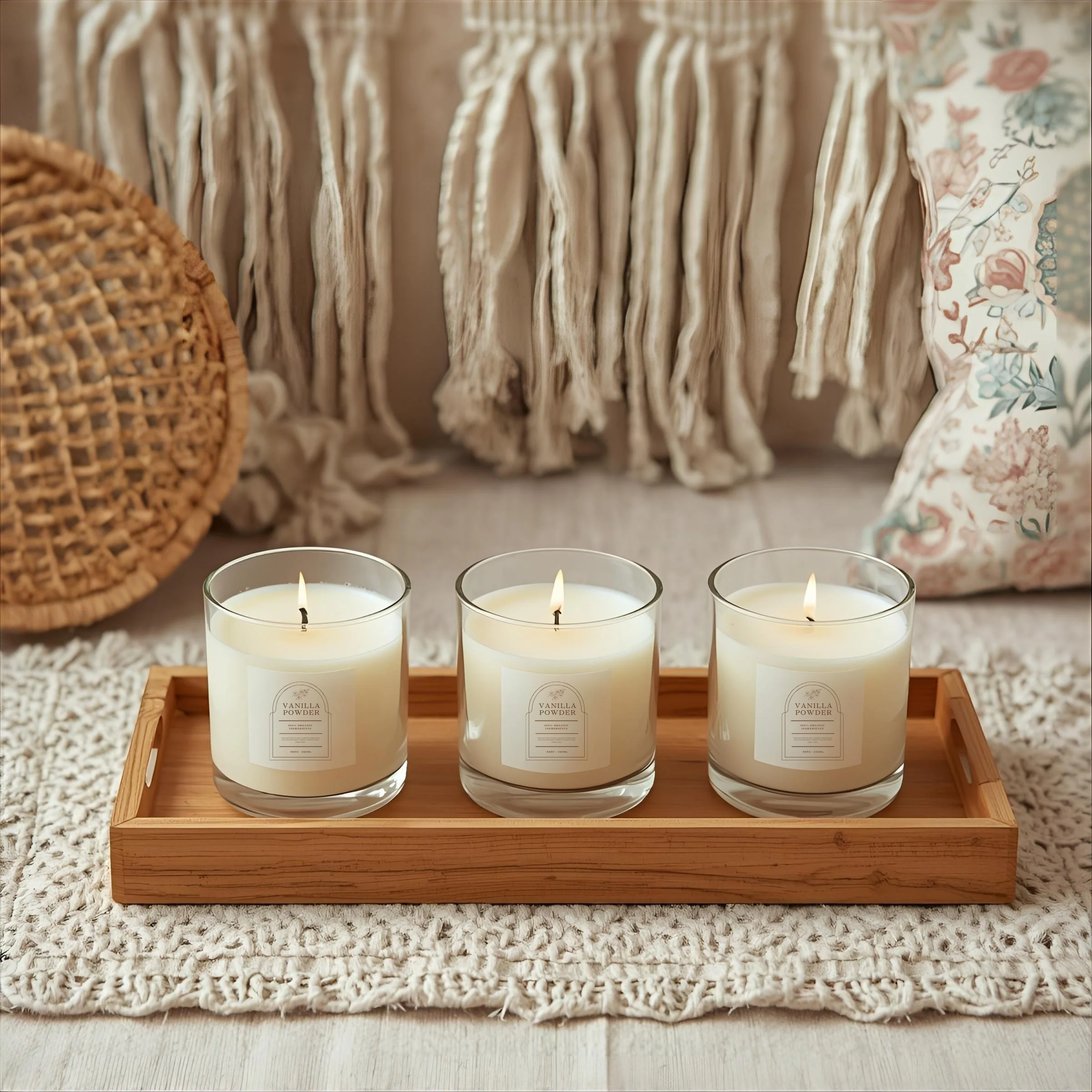 9cl Clear Kimberley Jar — 6 or 12 Finished Candles - Image 3