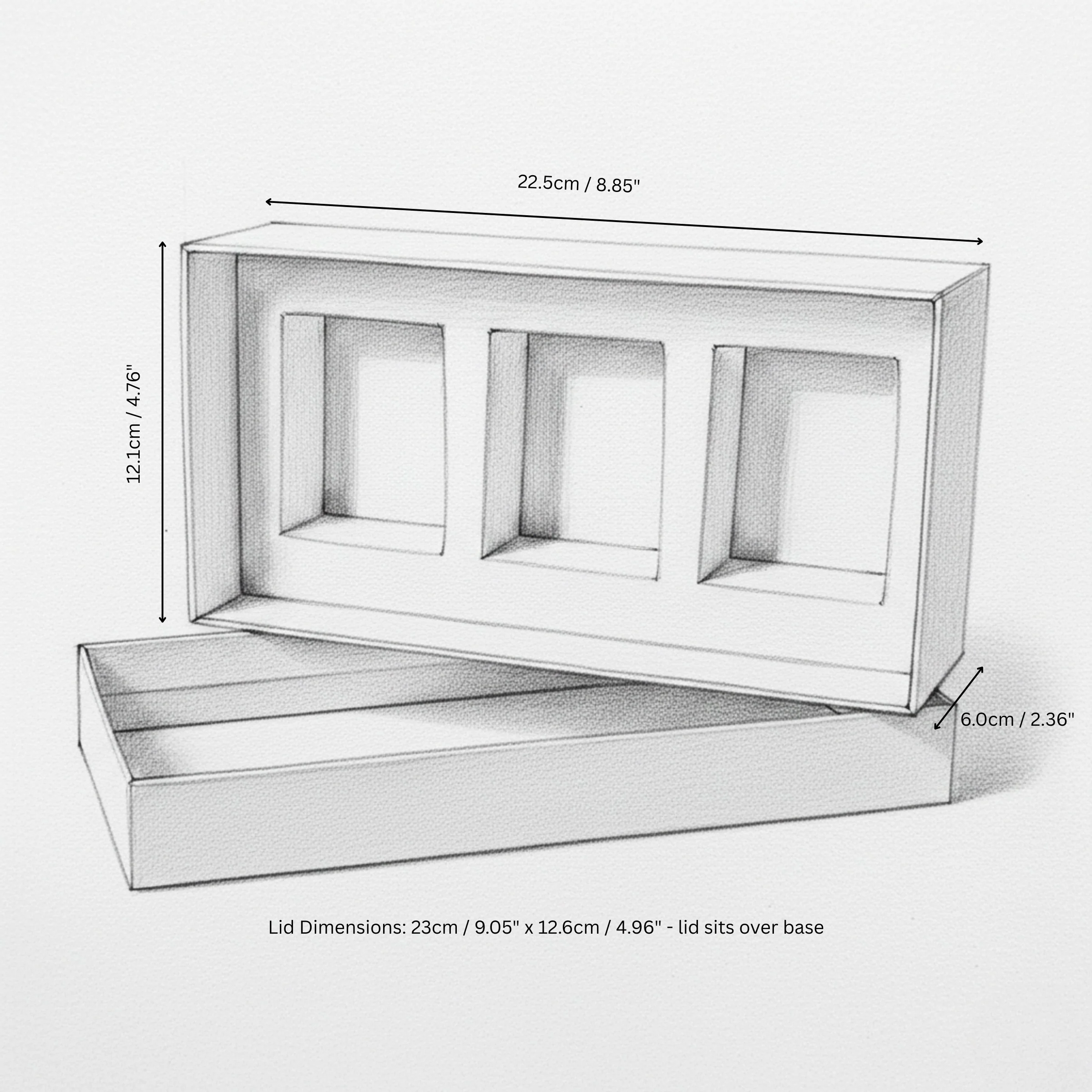 Kimberley Trio Candle Box (9cl) - White - Image 5