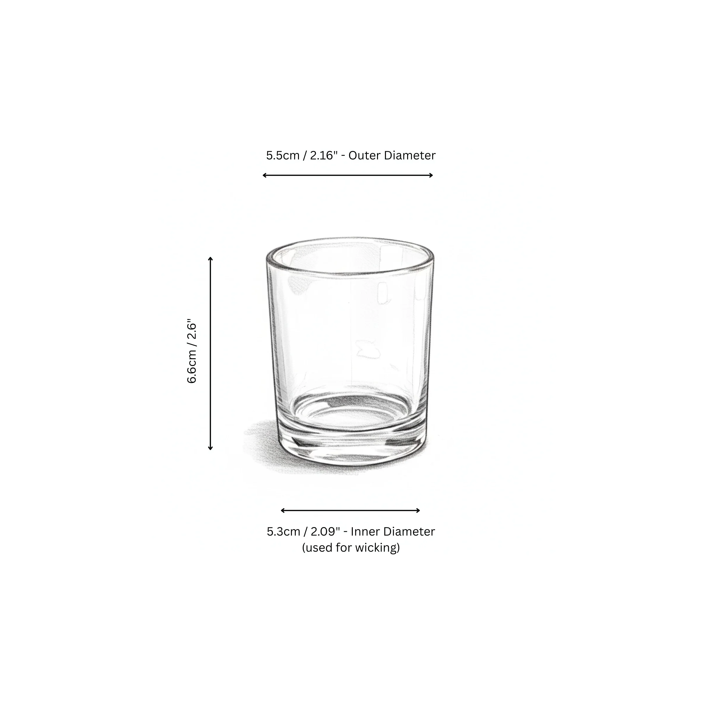 9cl Kimberley Candle Jar (SMALL) - Clear - Image 5