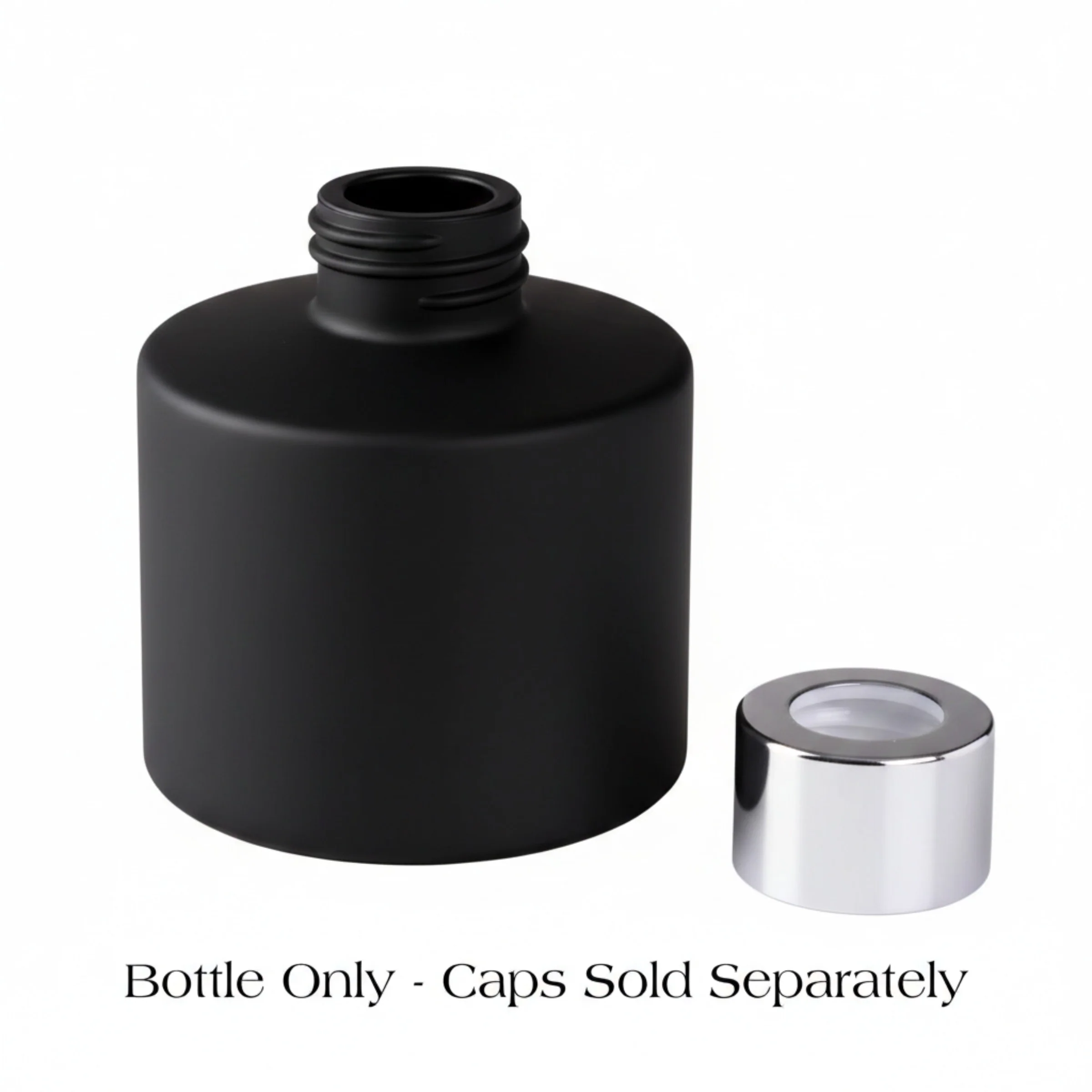 Circular Reed Diffuser BOTTLE - 100ml - Matt Black - Image 4