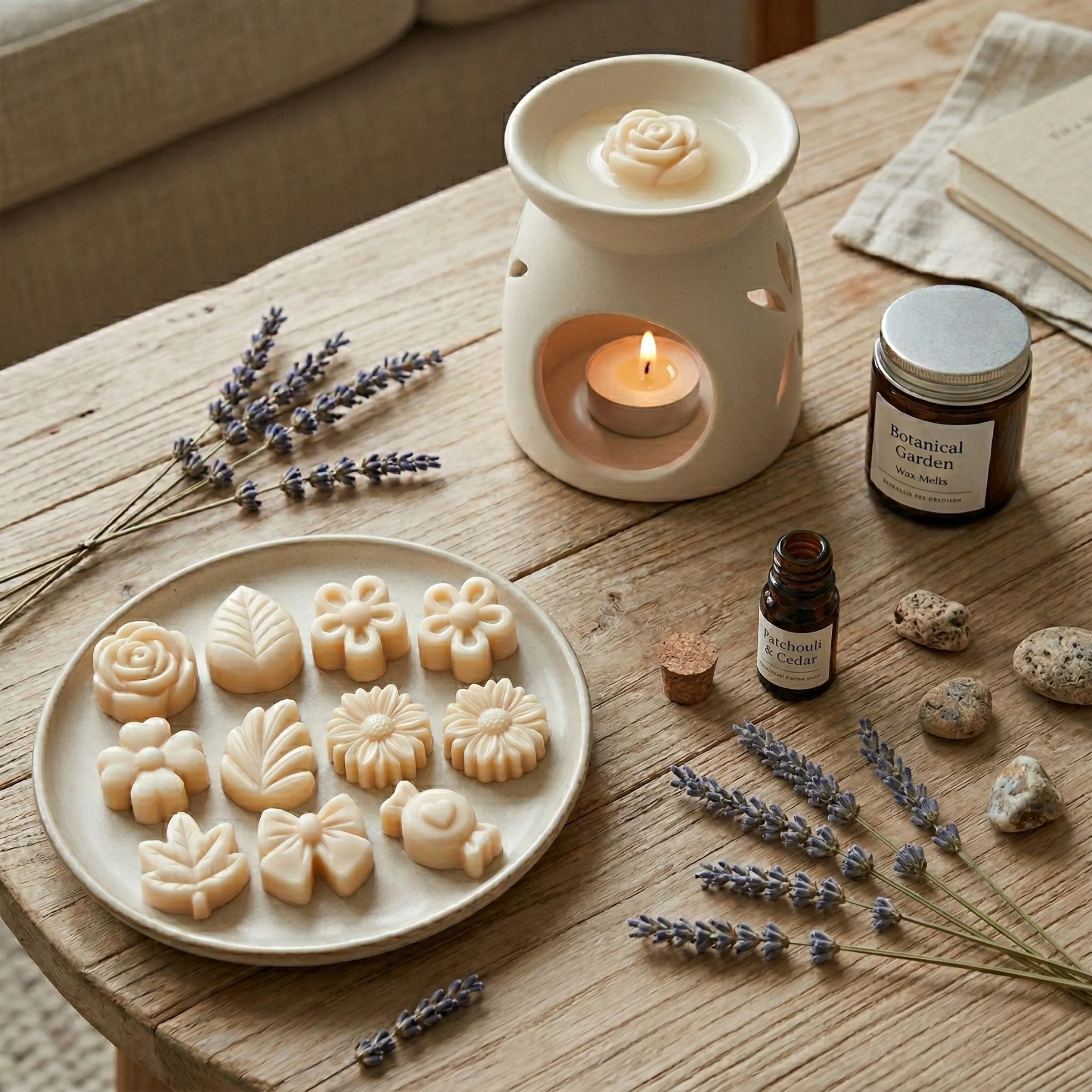 Floral Silicone Mould — Decorative Wax Melts & Embeds - Image 3