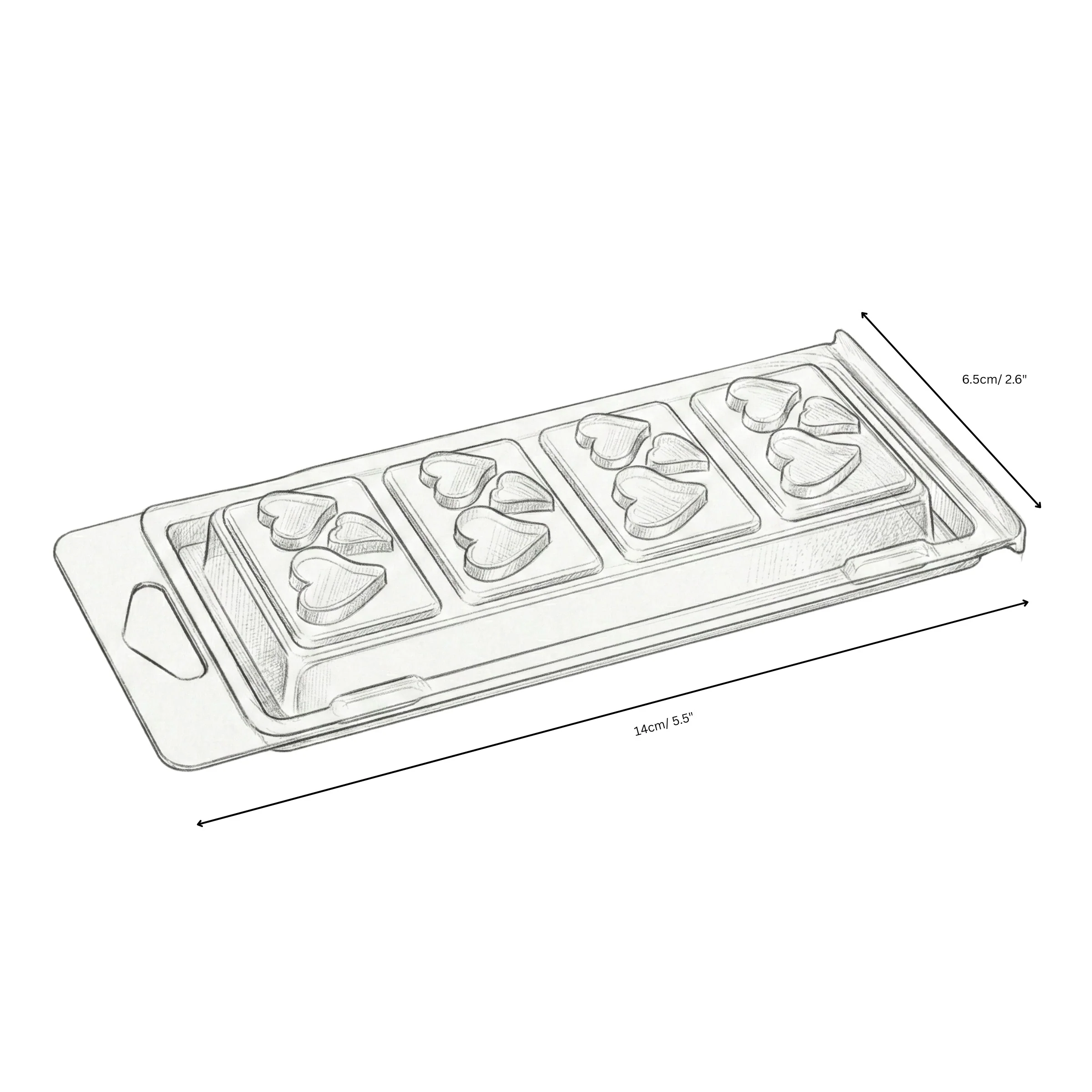 Snap Bar Clamshells - Hearts - Image 3